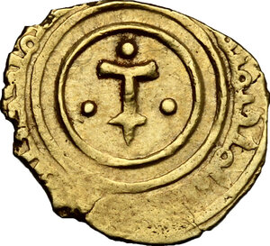 obverse: Agrigento.  Ruggero I  (1072-1101) . Tarì, 1097-1098