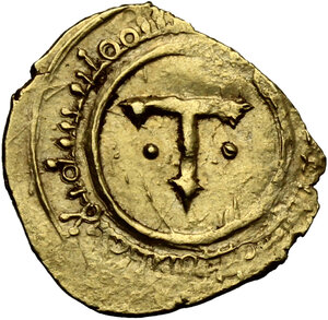 obverse: Palermo.  Ruggero I  (1072-1101) . Tarì