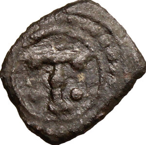 reverse: Palermo o Messina.  Ruggero I (1072-1101). Kharruba