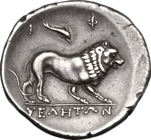 reverse: Northern Lucania, Velia. AR Didrachm, 300-280 BC
