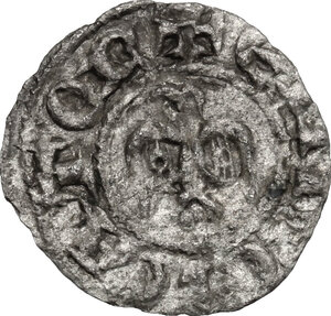 reverse: Messina o Brindisi.  Enrico VI di Svevia (1194-1197) . Denaro