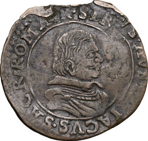 obverse: Correggio.  Siro d Austria (1605-1630). Da 3 soldi al tipo del dreier tedesco