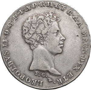 obverse: Firenze.  Leopoldo II di Lorena (1824-1859). Mezzo francescone 1829