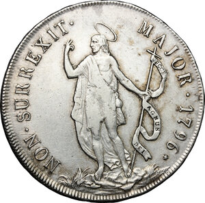 reverse: Genova.  Dogi Biennali (1528-1797).. Da 8 lire 1796 (1814)