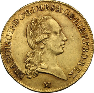 obverse: Milano.  Francesco II d Asburgo-Lorena (1792-1800). Sovrana 1800