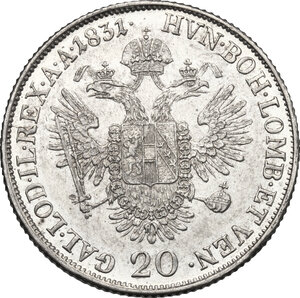 reverse: Milano.  Francesco I d Austria (1806-1835).  20 Kreuzer 1831