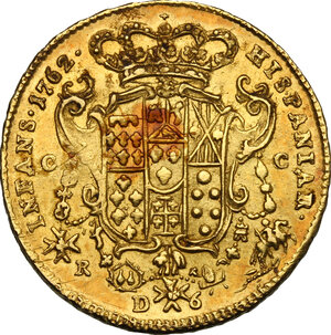 reverse: Napoli.  Ferdinando IV di Borbone  (1759-1816). 6 Ducati 1762