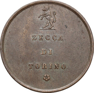 reverse: Vittorio Emanuele II (1849-1861).. Saggio di bronzo 1860, Zecca di Torino