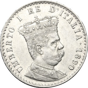 obverse: Umberto I (1890-1896).. 50 centesimi 1890