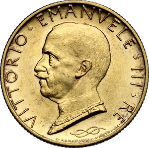 obverse: Vittorio Emanuele III (1900-1943). 100 lire 1931 A. X
