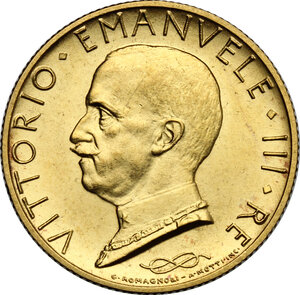 obverse: Vittorio Emanuele III (1900-1943). 100 lire 1933 A. XI