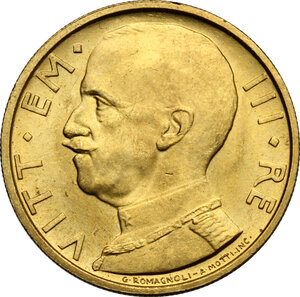 obverse: Vittorio Emanuele III (1900-1943). 50 lire 1931 A. IX