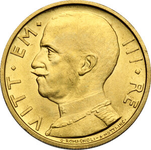 obverse: Vittorio Emanuele III (1900-1943). 50 lire 1932 A. X