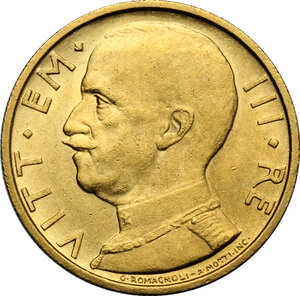 obverse: Vittorio Emanuele III (1900-1943). 50 lire 1933 A. XI