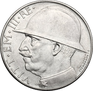 obverse: Vittorio Emanuele III (1900-1943). 20 lire 1928 A.VI