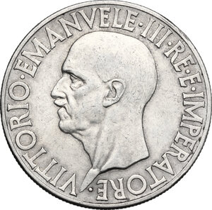 obverse: Vittorio Emanuele III (1900-1943). 20 lire 1936 A. XIV