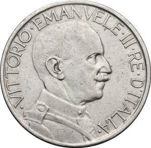 obverse: Vittorio Emanuele III (1900-1943). Buono da 2 lire 1927