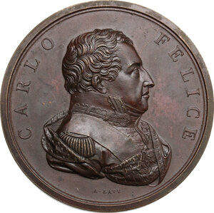 obverse: Carlo Felice (1765-1831).. Medaglia s.d