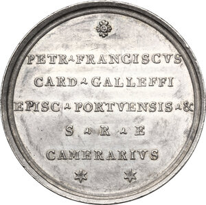 reverse: Sede Vacante (1830-1831).. Medaglia emessa dal Cardinale Camerlengo Pier Francesco Galleffi