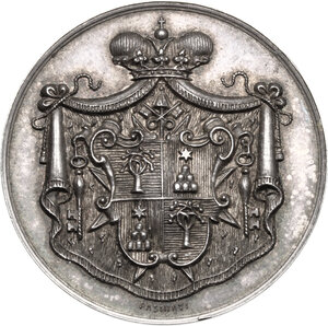 obverse: Sede Vacante (1839). Medaglia emessa dal Maresciallo del Conclave Principe Ludovico Chigi