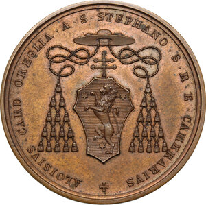 obverse: Sede Vacante (1903).. Medaglia emessa dal Cardinale Camerlengo Luigi Oreglia di S. Stefano