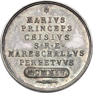 reverse: Sede Vacante (1914).. Medaglia emessa dal Maresciallo del Conclave Principe Mario Chigi
