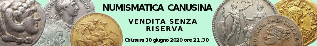 Banner Numismatica Canusina – Vendita Senza Riserva