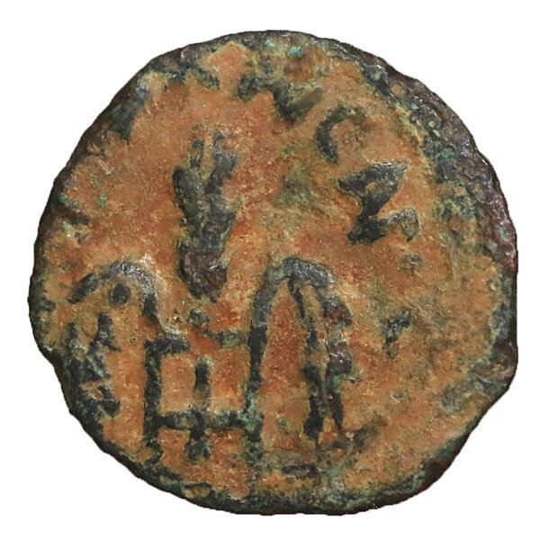 JUDAEA. Roman Procurators. Pontius Pilate (AD 26-36). AE prutah 15 mm ...