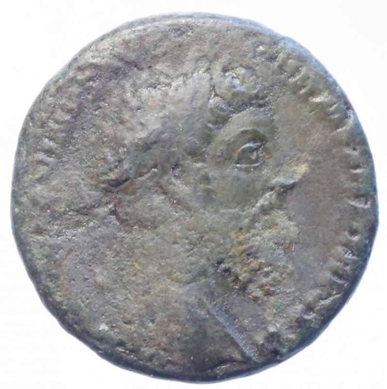 obverse: Impero Romano.Marco Aurelio.Asse.Peso9,65 gr.