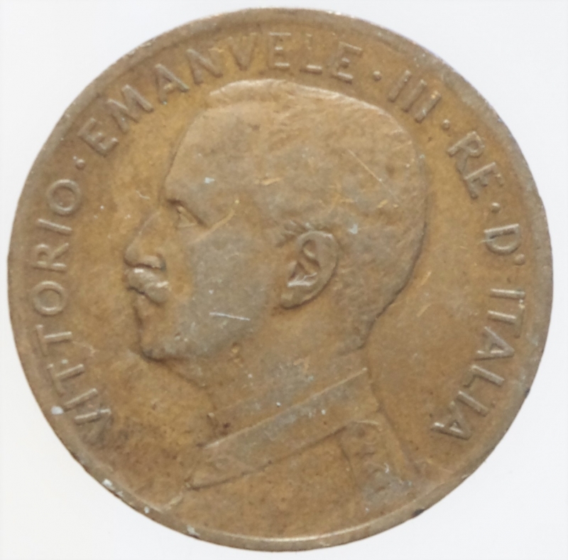 reverse: 2 centesimi 1911
