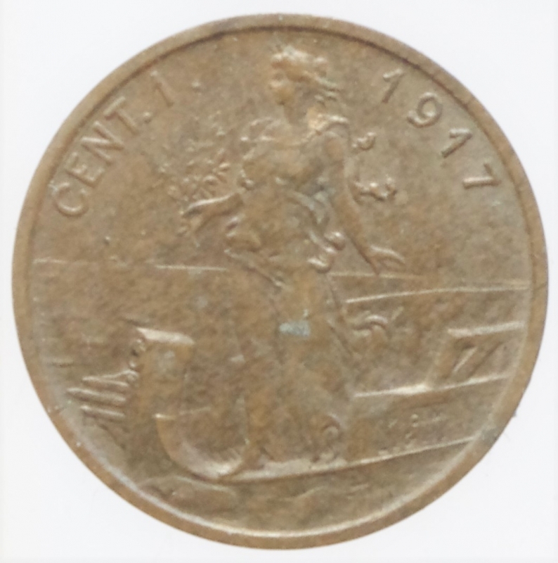 reverse: centesimo 1917