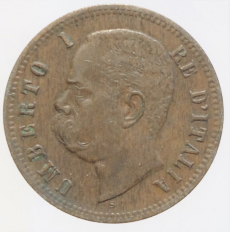 obverse: 2 centesimi 1897