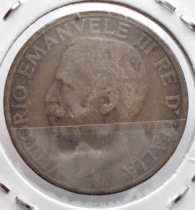 reverse: Savoia. 10 Centesimi ape 1919. Raro 