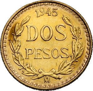 obverse: Mexico. 2 Pesos 1945, restrike