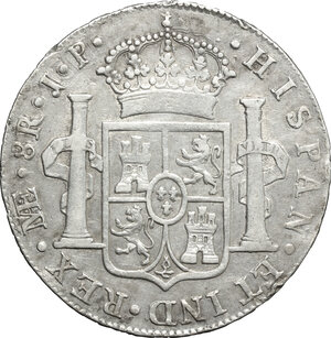 reverse: Peru .  Ferdinand VII (1808-1833). 8 reales 1820 J P, Lima mint