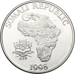 reverse: Somalia. 10 Dollars 1998