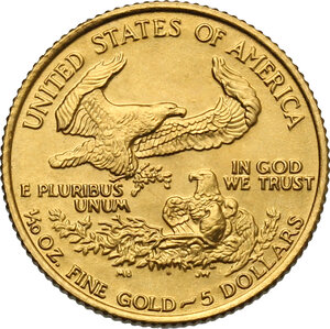 obverse: USA. 5 dollars 1986