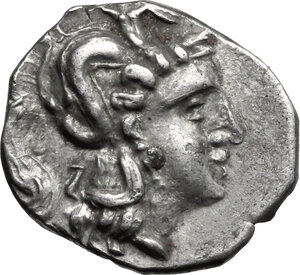 obverse: Southern Apulia, Tarentum. AR Diobol, c. 325-280 BC
