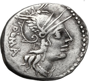 obverse: M. Tullius.. AR Denarius, 120 BC
