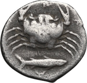 reverse: Akragas. AR Hemidrachm, c. 420-406 BC