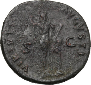 reverse: Domitian (81-96).. AE As, 90-91 AD