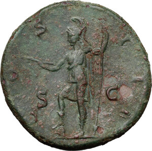 reverse: Hadrian (117-138).. AE Sestertius, 125-128 AD