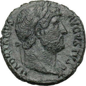 obverse: Hadrian (117-138).. AE As, 125-128 AD