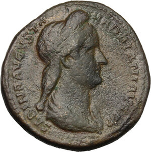 obverse: Sabina, wife of Hadrian (died 137 AD).. AE Dupondius, Rome mint