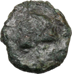 obverse: Ostrogothic Italy, Baduila (541-552).. AE 2 or 2½ Nummi. Struck in the name of Anastasius. Ticinum  mint (?)