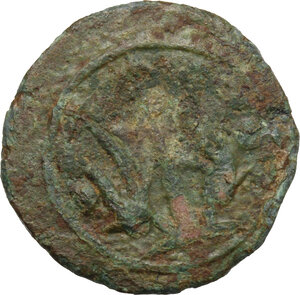 reverse: Coastal Etruria, Vetulonia. AE Sextans, 3rd century BC