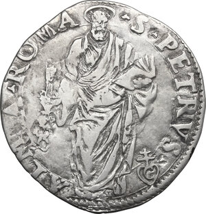 reverse: Roma.  Giulio III (1550-1555), Giovanni Maria de  Ciocchi del Monte.. Giulio