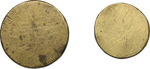 reverse: Roma.  Pio VI (1775-1799), Giovanni Angelo Braschi. Lotto di due pesi monetali unifaci: 
