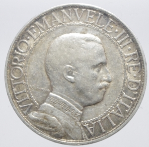 obverse: Casa Savoia. Vittorio Emanuele III. 2 lire 1908. Gig 96. BB.