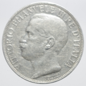 obverse: Casa Savoia. Vittorio Emanuele III. 2 lire 1911 Cinquantenario.Peso 10,00 gr. Gig 100. BB+.